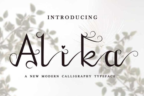 Alika: A Beautiful Script Font for Crafters and Creators