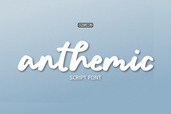 Anthemic: A Bold Script Font for Engaging Editorial Design