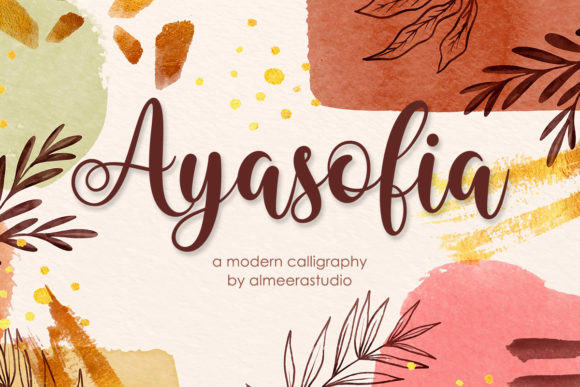 Ayasofia: A Beautiful Script Font for Crafters and Creators