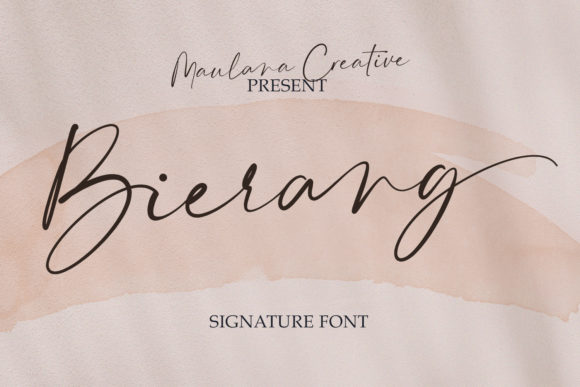 Bierang: A Stylish Handwritten Font for Editorial Design