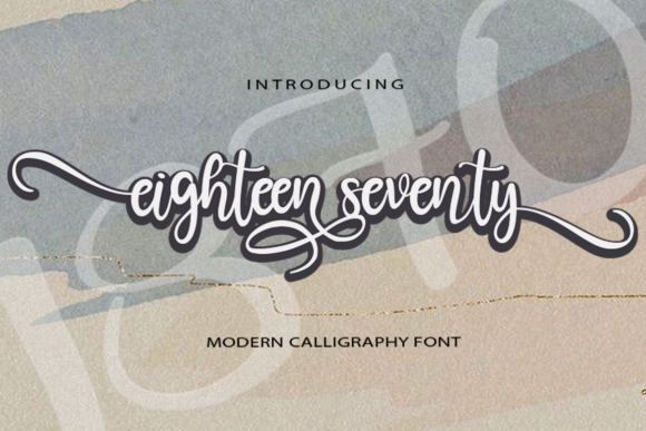Bring Charm to Your Creations with Eighteen Seventy Font