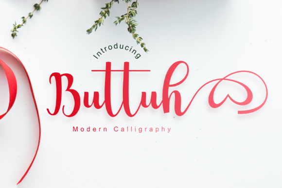 Buttuh: A Handwritten Font for Elegant Editorial Design