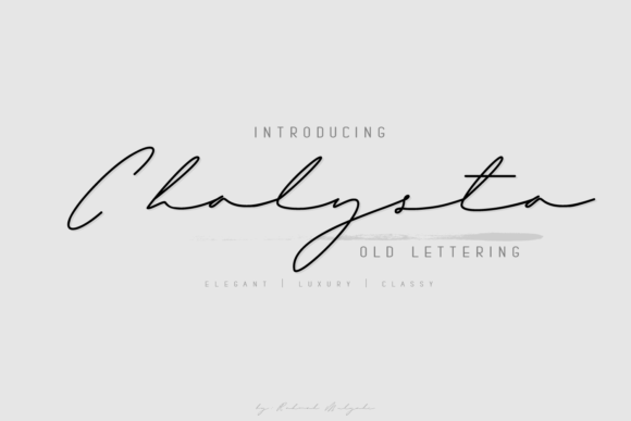Chalysta: Elevate Your Brand with a Premium Handwritten Font