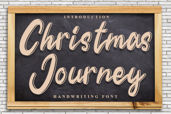 Christmas Journey: A Stylish Handwritten Font for Editorial Design
