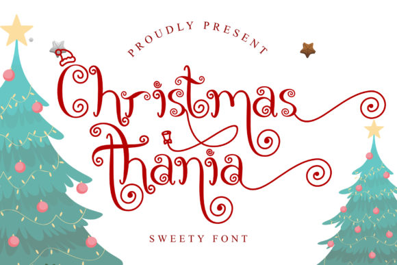 Christmas Thania: A Charming Handwritten Font for Holiday Branding
