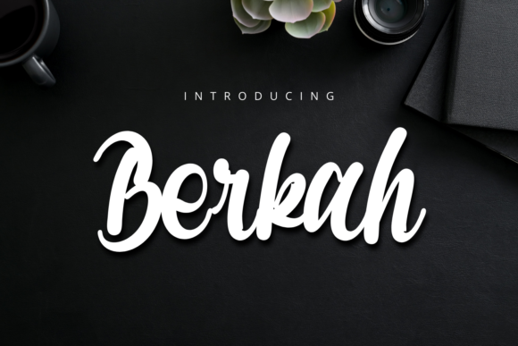 Discover Berkah: A Bold and Stylish Handwritten Font