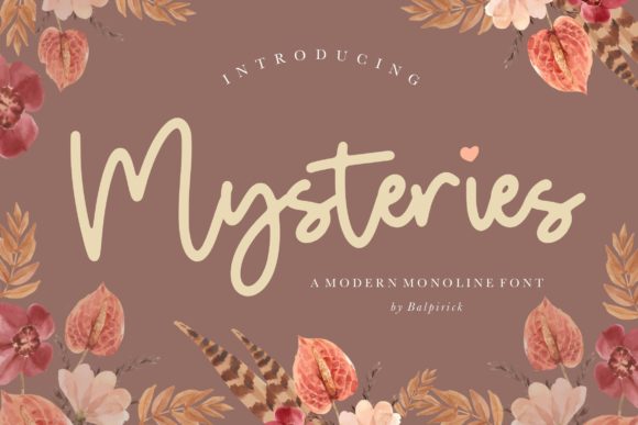 Discover Mysteries: A Whimsical Handwritten Font for Unique Branding