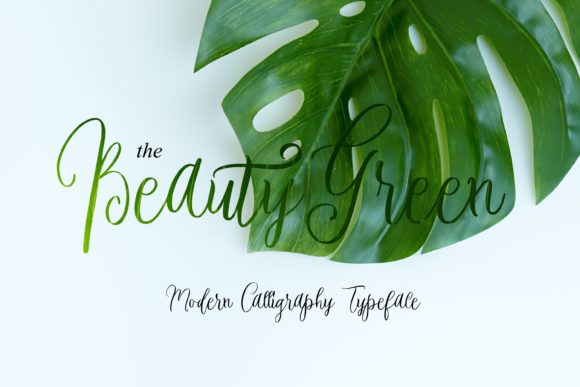 Discovering Beauty Green: A Font for Elegant Editorial Design