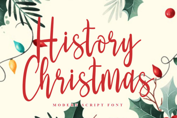 Elevate Your Brand with History Christmas Font