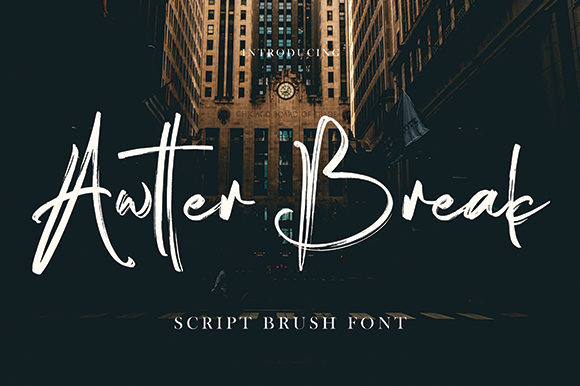 Enhance Your Brand with Awtter Break: A Flowing Script Font