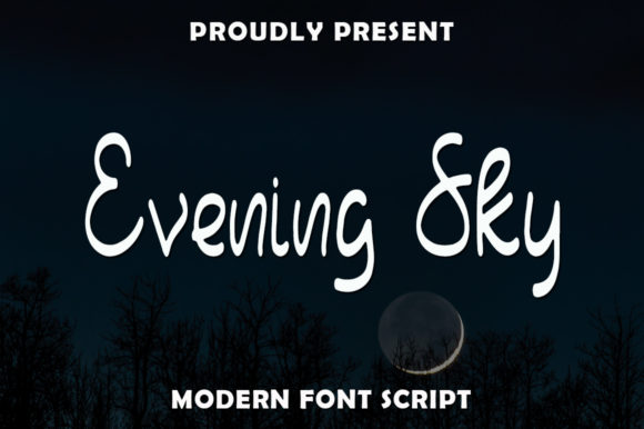 Evening Sky: A Delicate Handwritten Font for Web Design