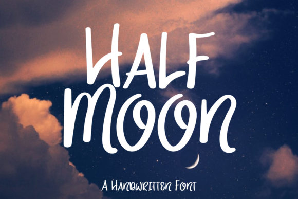Half Moon: A Handwritten Font for Creative Branding