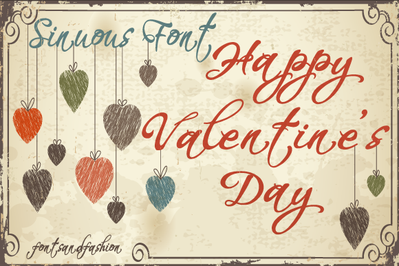 Happy Valentine s Day: A Stylish Script Font for Web Design