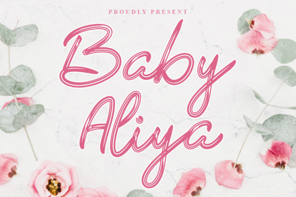 Introducing Baby Aliya: A Delightful Handwritten Font