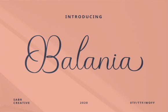 Introducing Balania: A Handwritten Font for Elegant Web Design