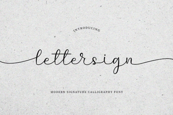Lettersign: A Sweet and Romantic Script for Elegant Branding