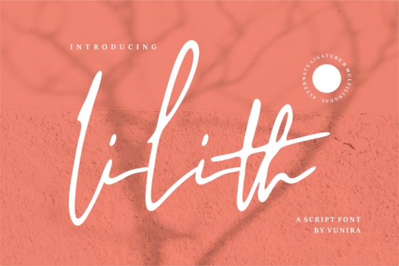 Lilith: A Timeless Handwritten Font for Elegant Branding