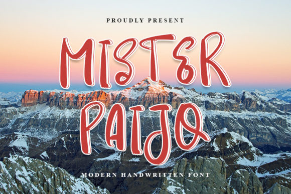 Mister Paijo: A Script Font with Character