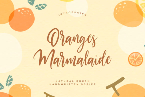 Oranges Marmalaide: A Charming Font for Engaging Campaigns