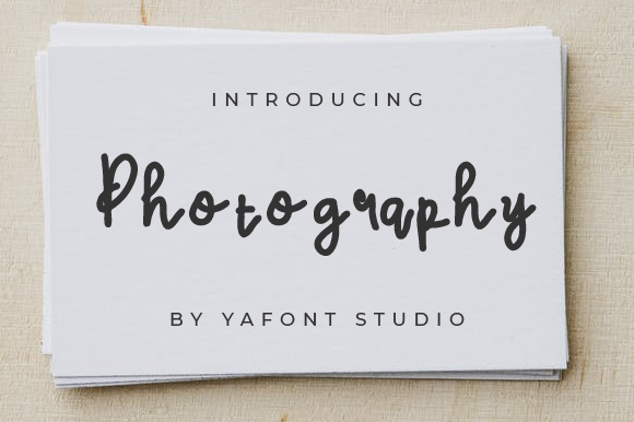 Photography: A Quirky Font for Eye-Catching Campaigns