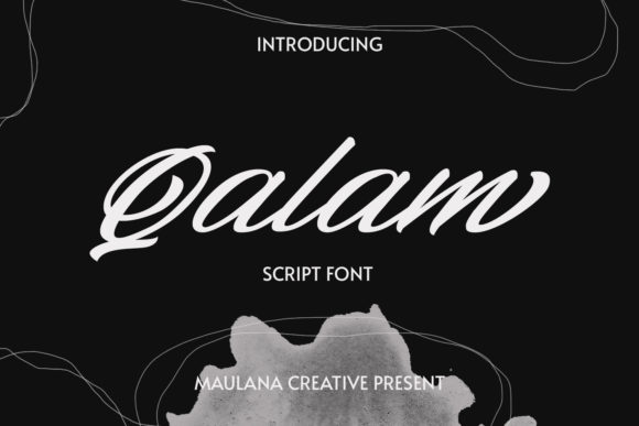 Qalam: A Handwritten Font for Elegant Editorial Design