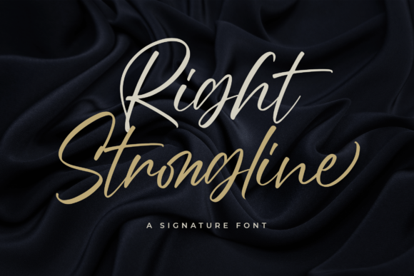 Right Strongline: A Versatile Script Font for Editorial Elegance