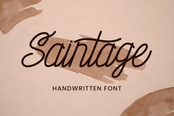 Saintage: A Script Amp Font for Elegant Branding