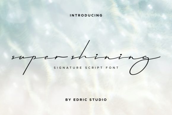 Super Shining: A Handwritten Font for Stylish Web Design