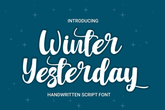 Transform Your Brand with the Elegant Winter Yesterday Font