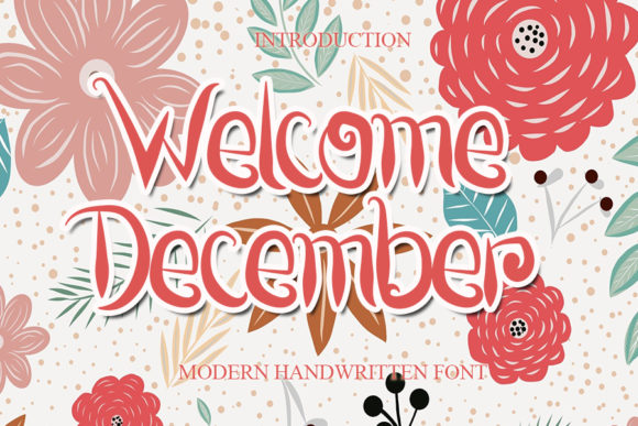 Welcome December: A Delicate Script Font for Elegant Web Design