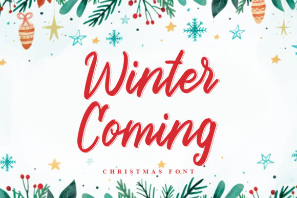 Winter Coming: A Joyful Script Font for Editorial Design