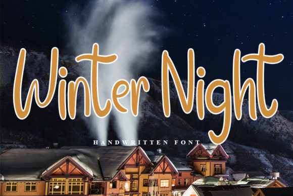 Winter Night: A Charming Handwritten Font for Web Design