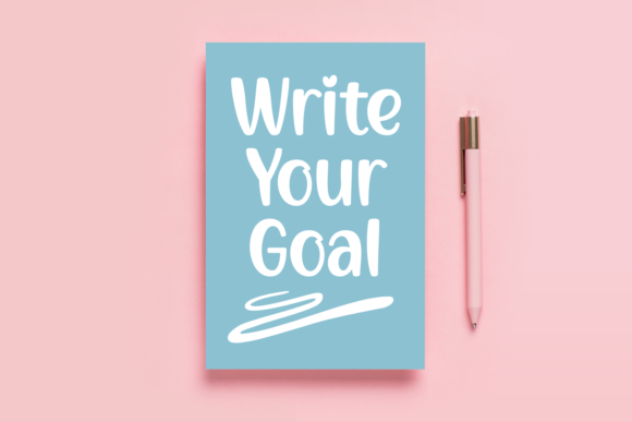 Write Your Goal: A Handwritten Font for Editorial Charm