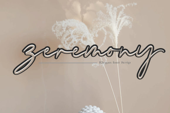 Zeremony: A Handwritten Font for Editorial Elegance